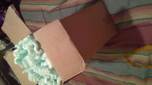 13 x 6 x 6&#034; box of green packing peanuts! Free shipping!