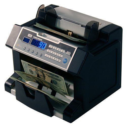 Royal sovereign digital cash counter 300 bill cap 9-51/64 x 9-45/64 x very good for sale