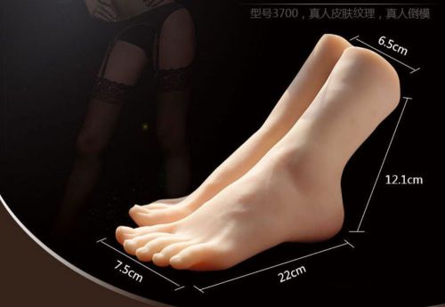 1 Pair Female Right Left Vivid Foot Mannequin Jewerly Display Model Art Sketch