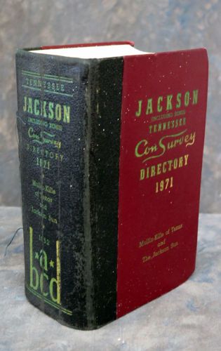 1971 ConSurvey directory for Jackson, Tennessee