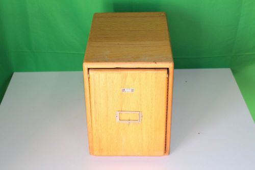 Eberbach E4040 Oak Wood Petrographic Microscope Slide Unit - VERY NICE