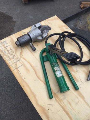 Greenlee 1725 Hydraulic Foot Pump Cable shear cutter Head Hose Unit Wire 751-M2