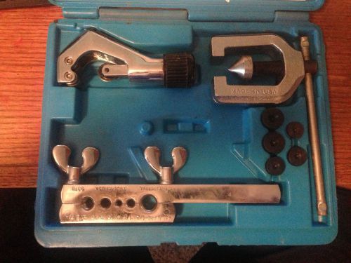 mac double-flaring tool kit with matco pipe cutter