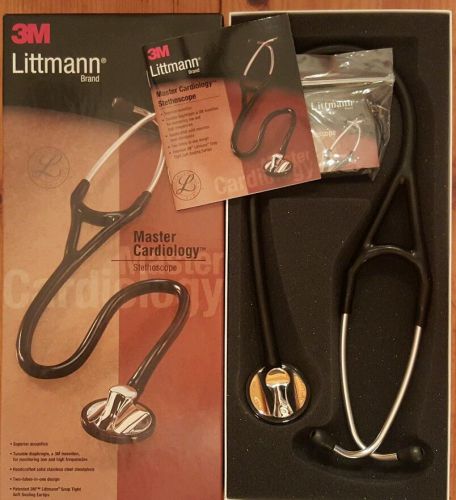 Littmann master cardiology stethoscope black - brand new!!! for sale