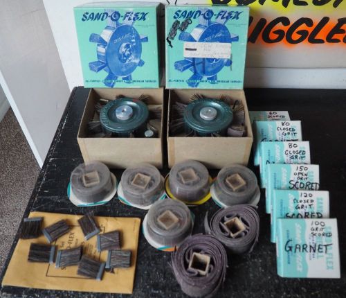 2 Vintage SAND-O-FLEX 350R-M (1 Unused &amp; 1 Used) w New Refills &amp; Brushes