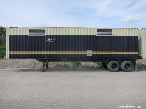 Used- Kohler 40&#039; rental grade sound attenuated generator container mounted on a