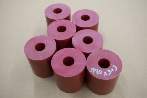 Urethane Tube .990 ID 3 x 3 Stripper 95A Durometer Red Polyurethane Acrotech