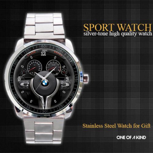 New Arrival BMW i3 Steering Wheel Men&#039;s Wrist sport Metal Watch