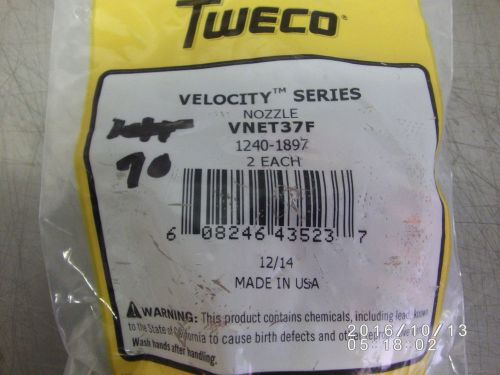 2 Pack TWECO VNET37F 3/8&#034; Nozzle For 300 – 600 Amp Spray Master MIG Guns