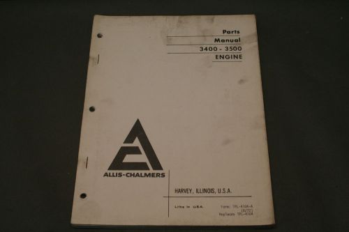 Allis Chalmers 3400 &amp; 3500 Engine Parts Manual           23