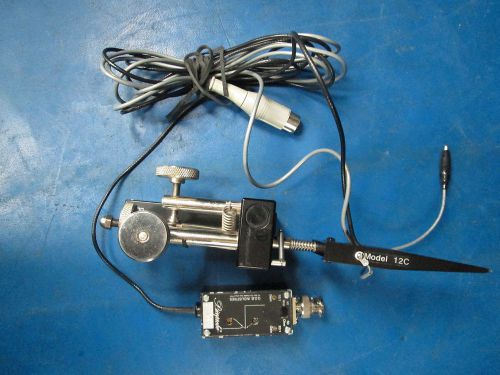 Mm micromanipulator xyz probe micropositioner 2558 w/ picoprobe 3276 12c as is for sale