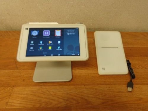 CLOVER C201 POS Touch Tablet w/5 GB Ram Android 4.4.2 Credit Card Reader P200