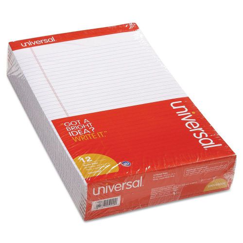 12-Pack 8.5x14&#034; Universal WRITING PADS Perforated Note LEGAL Size White Notepad