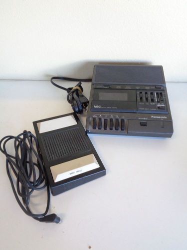 Panasonic RR-830 Standard Cassette Transcriber W/RP-2692 Pedal Dictation Machine