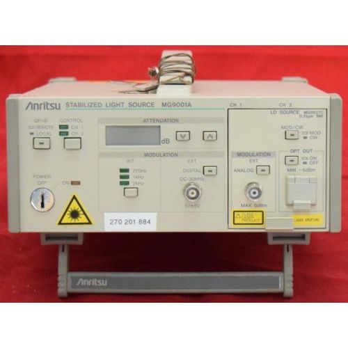 Anritsu mg9001a stabilized optical light source for sale