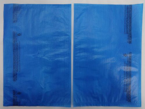 Qty. 100 Blue High-Density Bags 8.5&#034; x 11&#034; Plastic Merchandise Shopping Bag