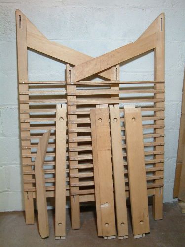 Hamilton / thompson wooden open-end letterpress type cabinet stand /full size for sale