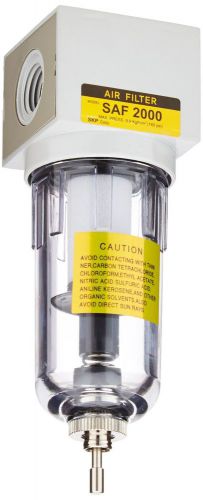 PneumaticPlus SAF2000M-N02B Miniature Compressed Air Particulate Filter 1/4&#034; ...
