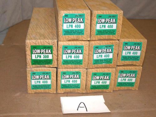 Bussmann Low Peak LPN 400 300 dual A amps element time delay fuse Free S&amp;h