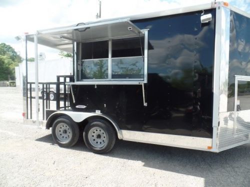 Concession trailer 8.5&#039; x 14&#039; black food event catering for sale