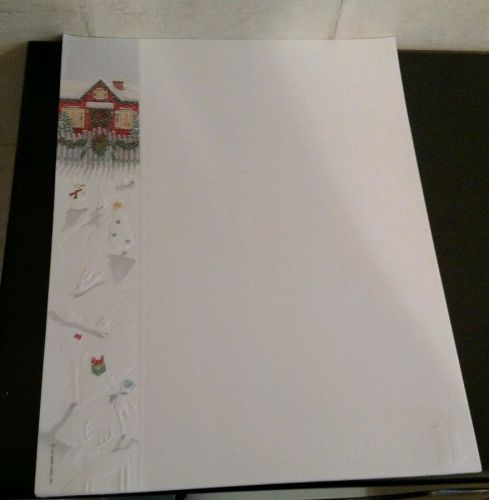 Hallmark Embossed Computer Stationary 8.5&#034;x11&#034; Perfect 15 sheets!!