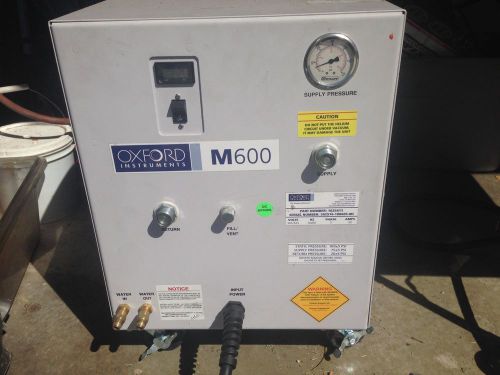 OXFORD INSTRUMENTS M600 HELIUM COMPRESSOR Cryogenic Comp. Great Working