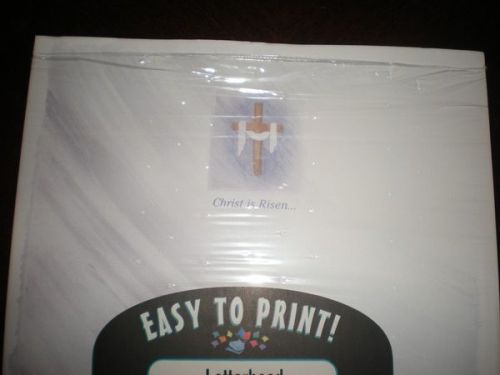 Novelty Letterhead – Easy to Print! – Christ Is Risen Letterhead – 25 sheets