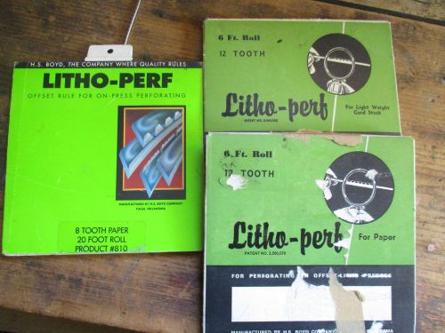 LITHO-PERF RULE FOR OFFSET PRESSES