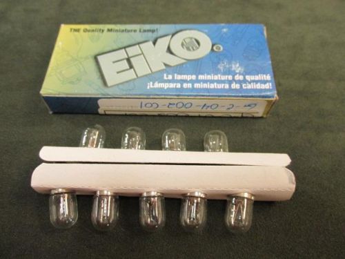 Lot of (9) NEW Eiko 1829 Miniature Bayonet Base Lamps Light Bulbs 28V 70mA