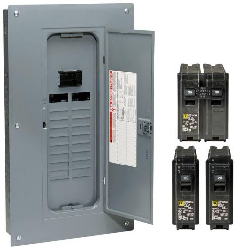 100-amp 20-space 40-circuit main plug-on neutral breaker panel load center box for sale