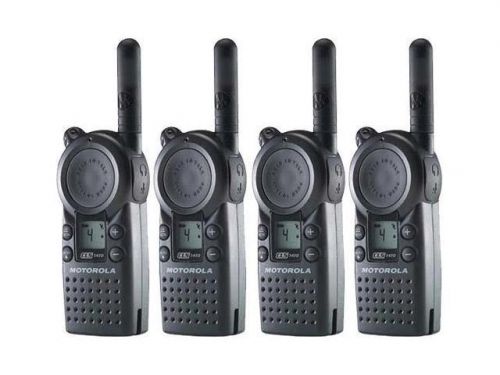 4 Motorola CLS1410 UHF 4 Channel, w/4 Ear Piece