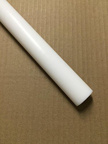 Polymersan ptfe virgin white rod bar 1&#034; diameter x 12&#034; length for sale