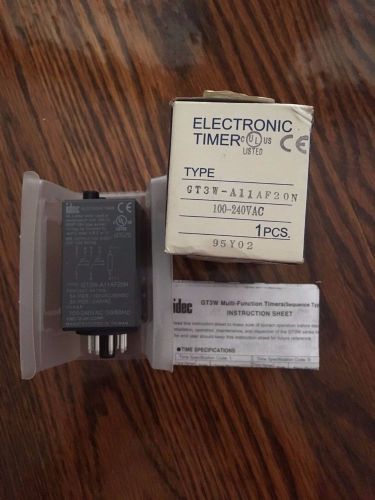 IDEC Electronic Timer GT3W-A11AF20N 100-240VAC NEW