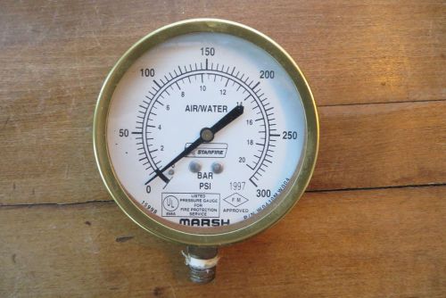 Marsh Air/Water Pressure Gauge, Industrial, 1997, for fire protection service