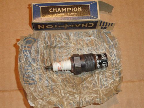 Vintage NOS Champion J4 Spark Plug W/Box