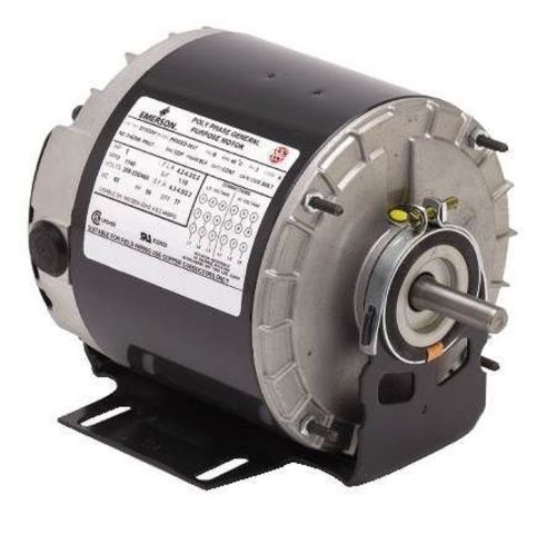 NIB 1HP BELT DRIVE BLOWER MOTOR 1725 RPM 208 230/460 VOLT US MOTORS 8498 EMERSON