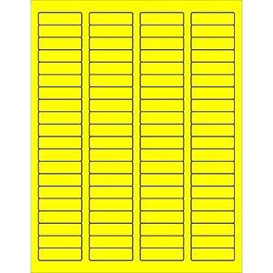 Partners brand pll170ye rectangle laser labels, 1 3/4&#034; x 1/2&#034;, fluorescent for sale