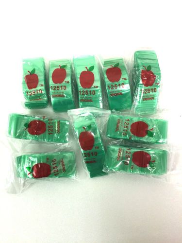 Top Quality Bag 12510(1.25&#034;X1&#034;) Green Color 1000 Apple Brand Zip Lock Baggies