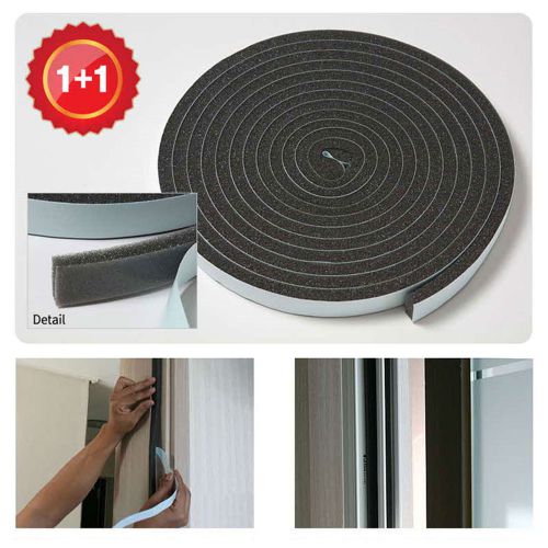 FOAM TAPE DOOR WINDOW WEATHERSTRIP HOME WEATHERSTRIPPING Energy Saver Film 10M