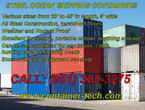 20&#039; Standard height Storage, Shipping Containers, Conex box / Long Beach, CA