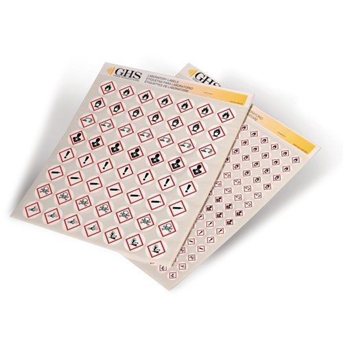 GHS Safety GHS1300 1/2&#034; Hazard Class Variety Pack Pictogram Label (Pack of 1820)