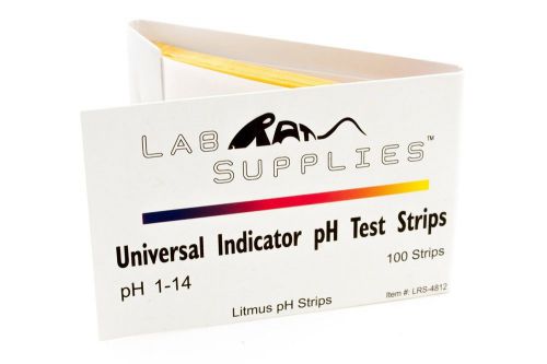Litmus ph test strips, universal application (ph 1-14), 2 packs of 100 strips for sale