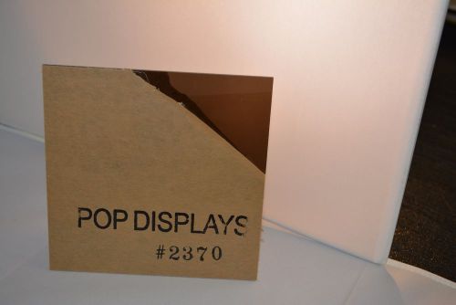 PLEXIGLASS SHEET POP DISPLAYS SAMPLE OF COLOR #2370 BRONZE   1/8&#034; x 1.5.&#034; x 1.5&#034;