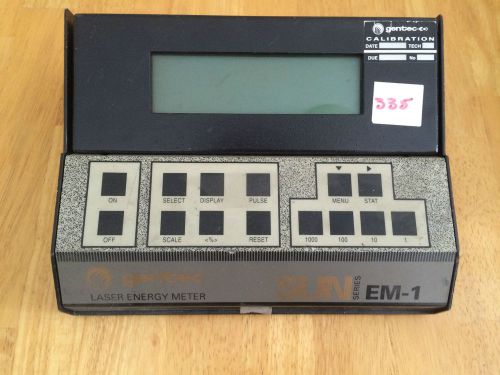 TESTED - FREE SHIP Gentec Laser Energy Meter Sun Series EM-1 GPIB BATT 12V 0.8A