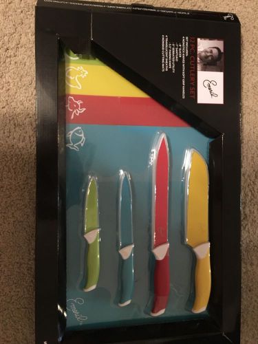 Emeril 12-Piece Cutlery Set-4 Knives, 4 Sheaths, 4 non-skid Cutting Mats NEWNEW