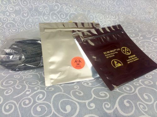 Qty 95: scc dri-shield moisture barrier bag 5&#034; x 5&#034; fisher scientific zip up for sale