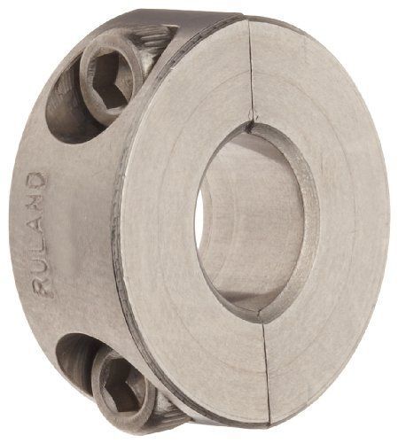 Ruland SP-4-SS Two-Piece Clamping Shaft Collar, Stainless Steel, .250&#034; Bore,