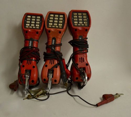 Harris TS30 Linemans Telephone Test Butt Set Red Touchtone Dial Lot of 3