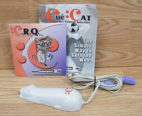 Vintage C.R.Q PS/2 Barcode Reader Cat Optical PC Digital Convergence **READ**