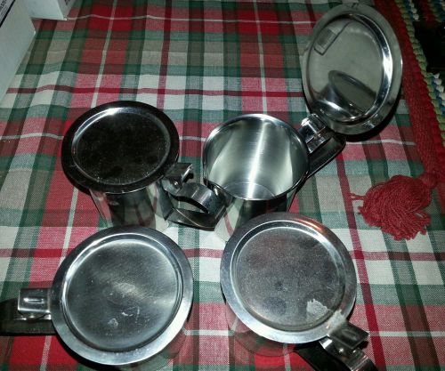 Vollrath stainless creamer servers set of 4